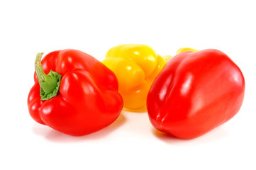red and yellow peppers