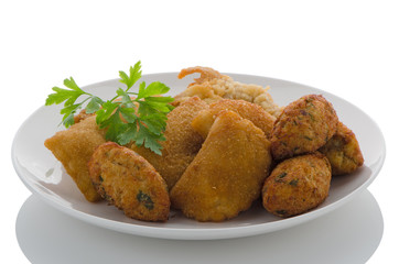 Fried breaded cod fish