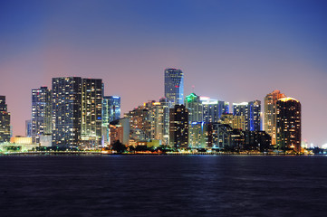 Fototapeta na wymiar Scena nocy Miami