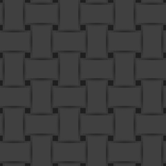 Black striped paper seamless pattern