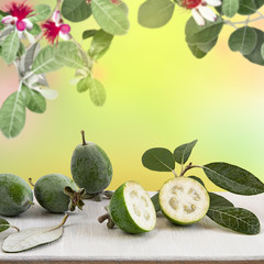 Guayabas de Brasil con pulpa blanca.