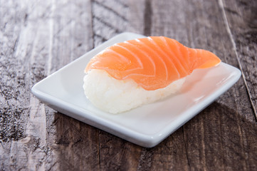 Nigiri Sushi with Salmon