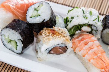 Mixed Sushi rolls