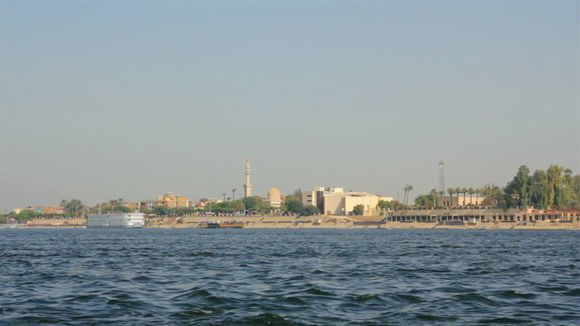 crossing of the Nile River in Luxor, Egypt