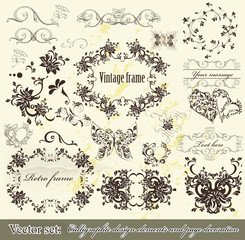 Calligraphic design elements and page decoration