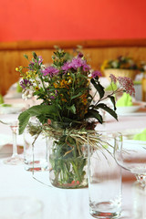 decoration from wedding table