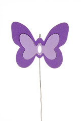 Toy Butterfly on White Background/christmas decoration