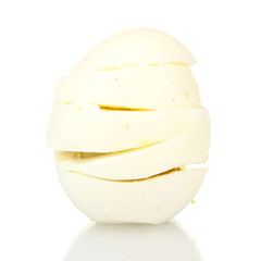 Naklejka na ściany i meble Boiled egg isolated on white
