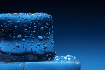 Ice cubes background