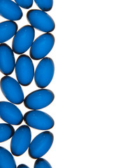 Blue pills background