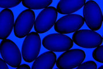 Blue pills background