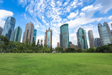 Fototapeta premium shanghai greenbelt park