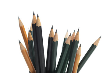 Pencils isolated on white