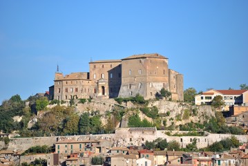 Fototapeta na wymiar Rocca Abbey - Subiaco - Roma - Lazio