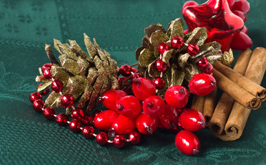 Decorative christmas composition