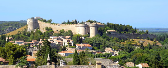 Fort Saint-André à Villeneuve-lès-Avignon - obrazy, fototapety, plakaty