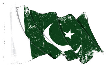 Pakistani Flag Grunge