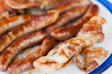 Meat on a plate