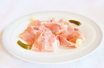 sliced ham