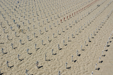 Beach cemetery