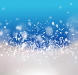 Abstract Winter background with beautiful bokeh