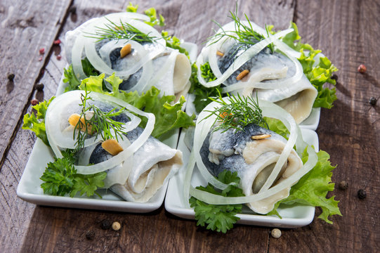 Herring Filet on small plates