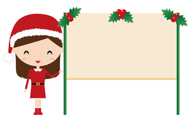 サンタガール　メッセージボード