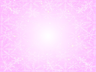 雪　結晶　冬　背景