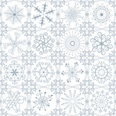 Christmas silvery repeating pattern