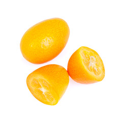 Kumquat isolated on the white background