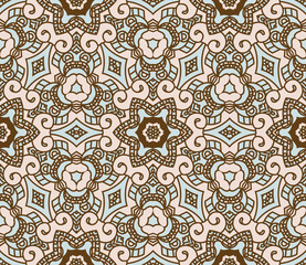 Seamless colorful retro pattern background