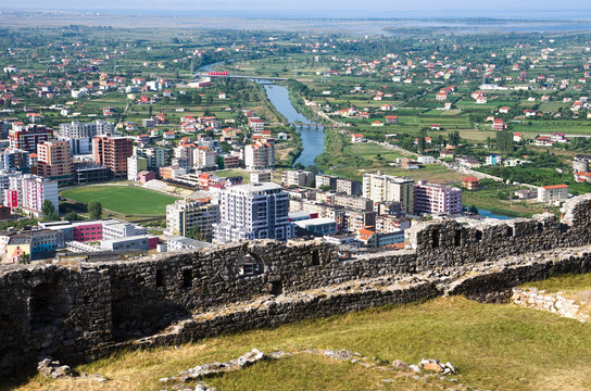 Town And Castle Of Lezhe, Albania