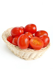 Tomatos in basket