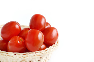 Tomatos in basket
