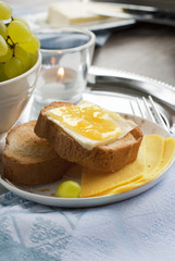 Toast With Butter And Honey