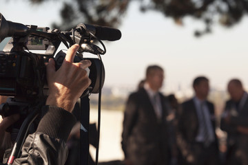 covering an event with a video camera