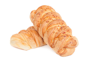 Two pieces of pastry