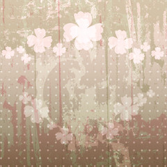 Vintage background with label.