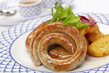 sausages and potatoes