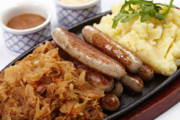 sausage with cabbage