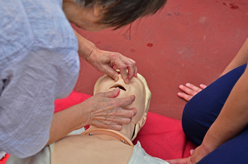 perform CPR and first-aid on people