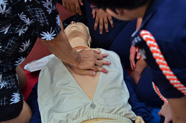 perform CPR and first-aid on people
