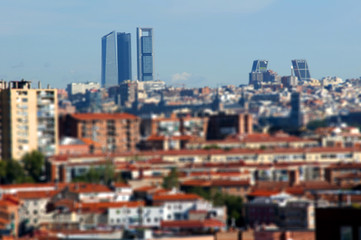 Fototapeta na wymiar Madrid skyline