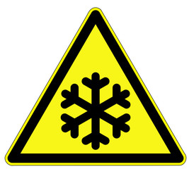 Warnzeichen - Kälte