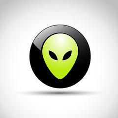 Vector Logo Alien © puckillustrations