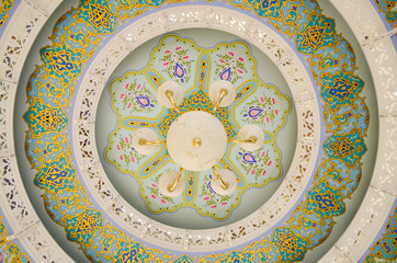 Ceiling Light with graphic art