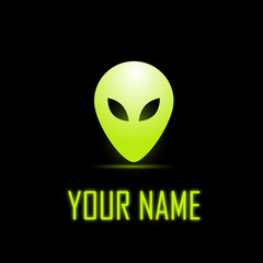 Vector Logo Alien © puckillustrations