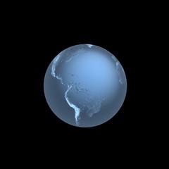 Globe, 3D render.