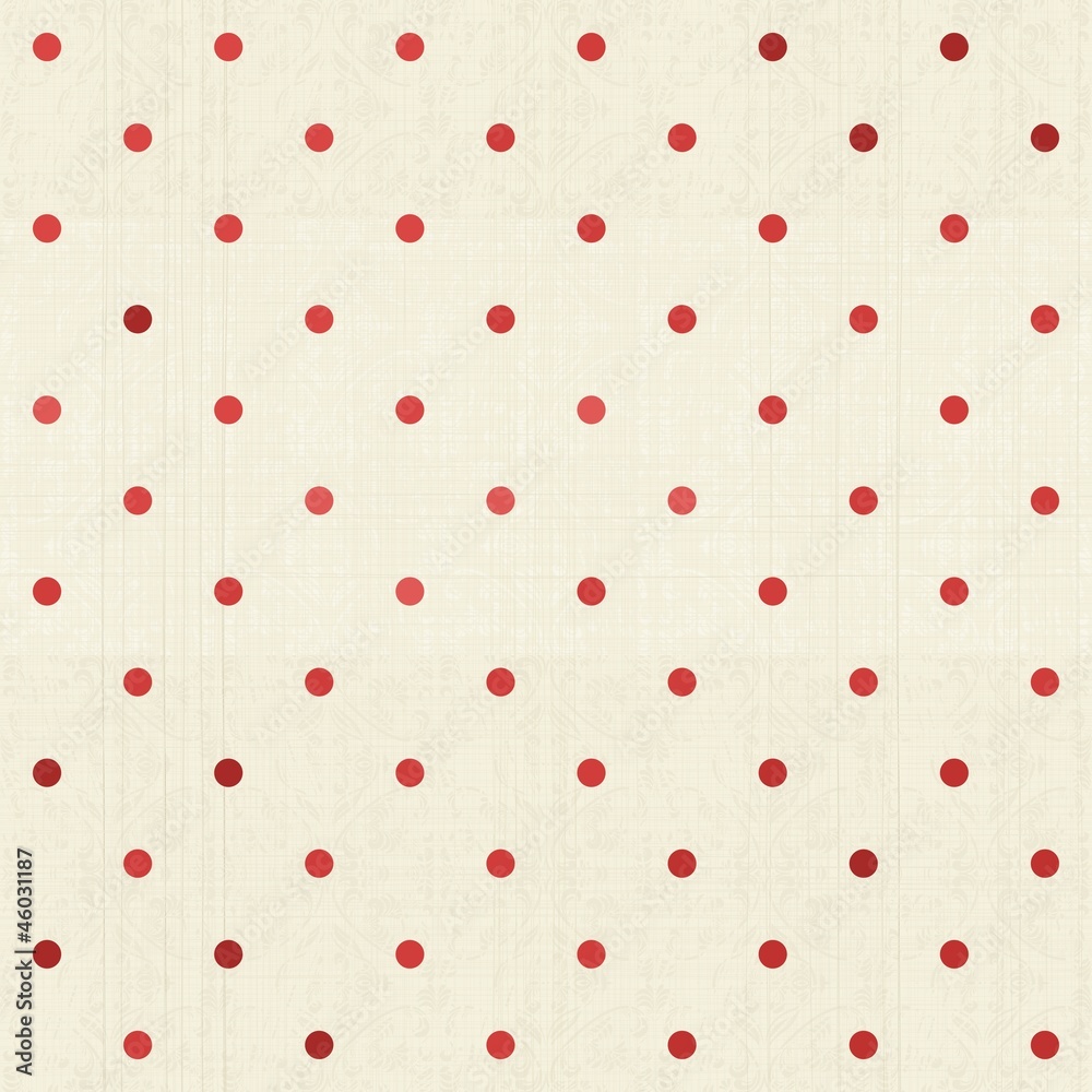 Poster seamless polka dot pattern on textured fabric