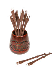 Old Surinam forks, isolated